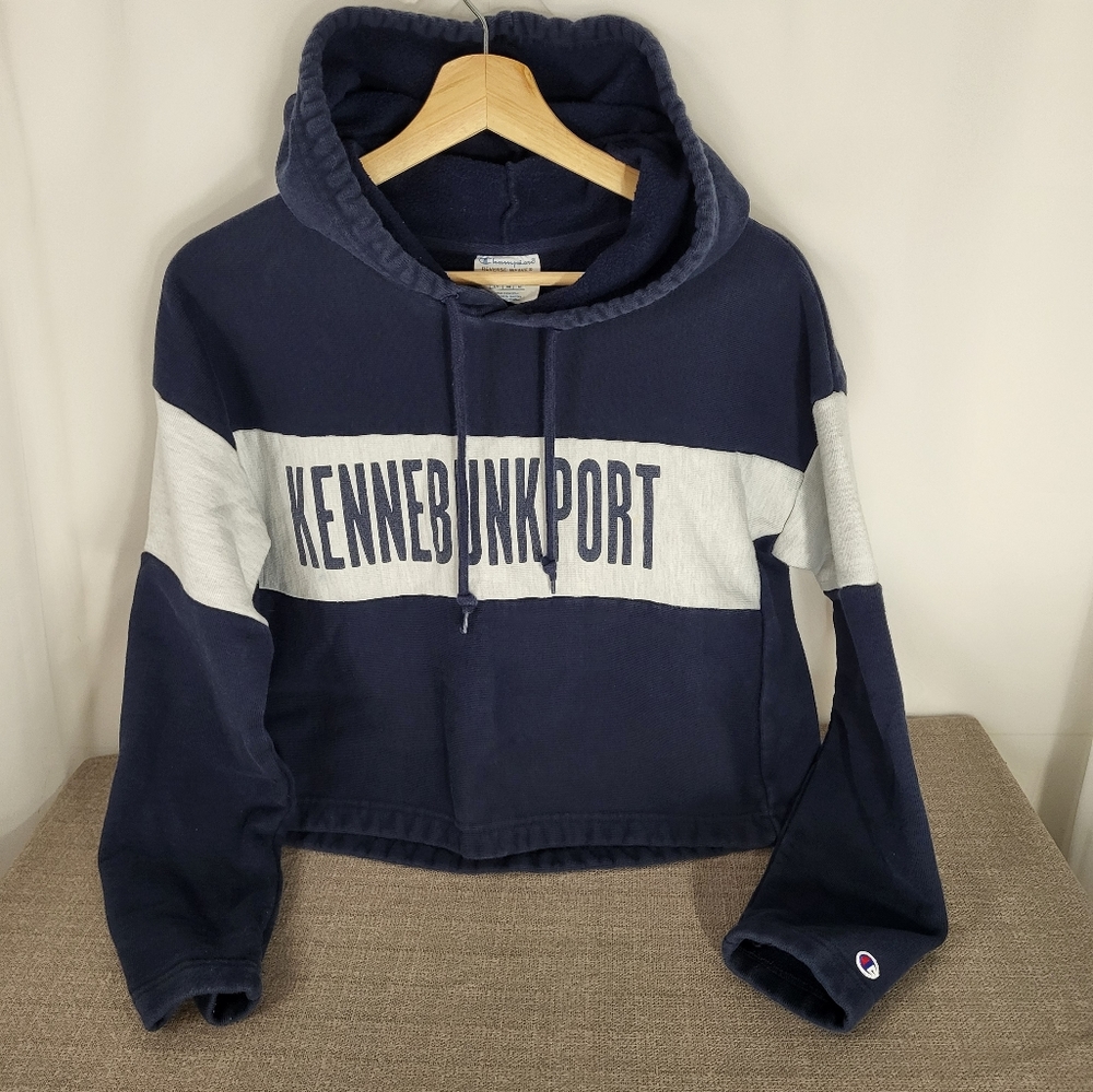 Champion Cropped Hoodie Sweatshirt Small